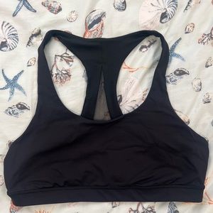 Lululemon black sport bra size 12